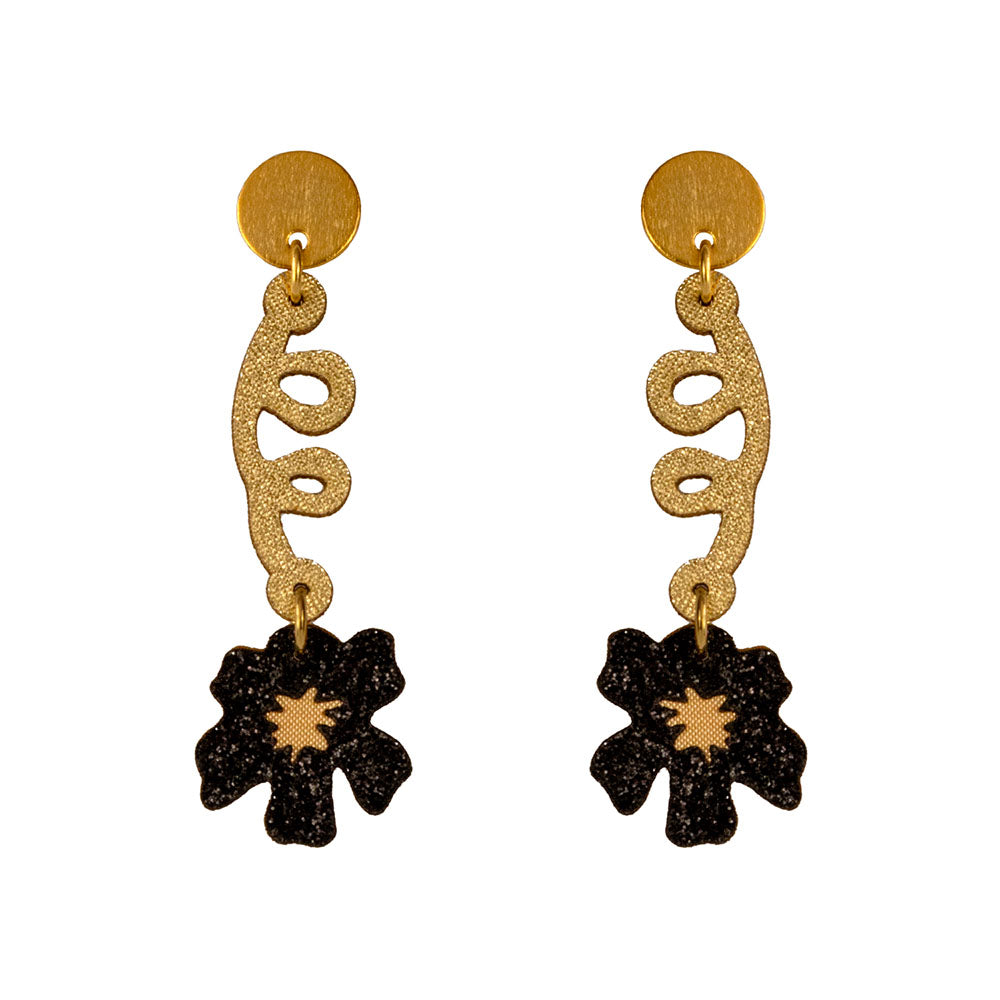 Aretes Susanita dorados y largos