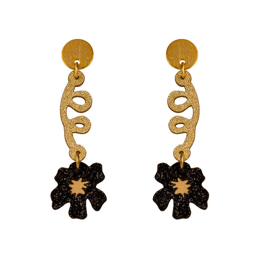 Aretes Susanita dorados y largos