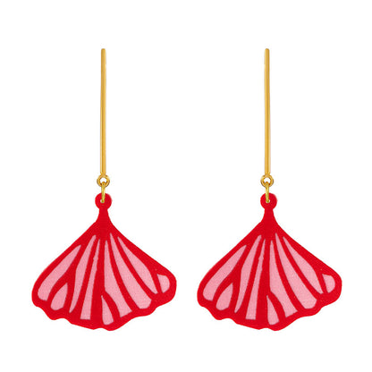 aretes-ginkgo-hoja-textil-rojo-fondo-blanco