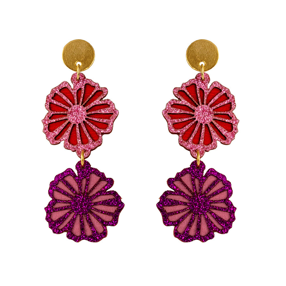 Aretes de Margaritas largos 