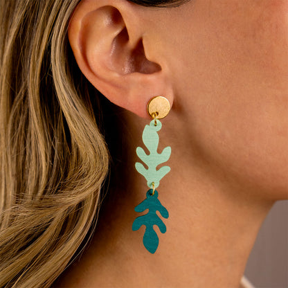 aretes-branch-hoja-espejo-verde