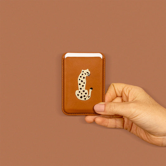 PORTADOCUMENTOS LEOPARDO CAFÉ