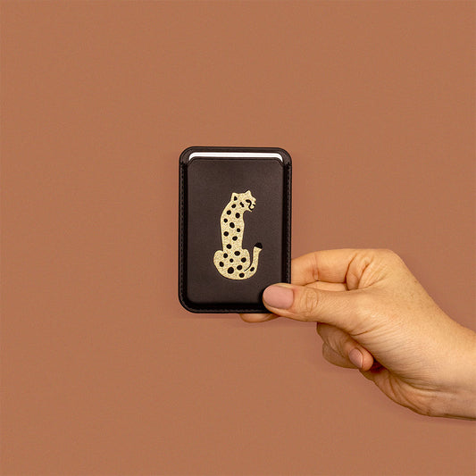 PORTADOCUMENTOS LEOPARDO NEGRO