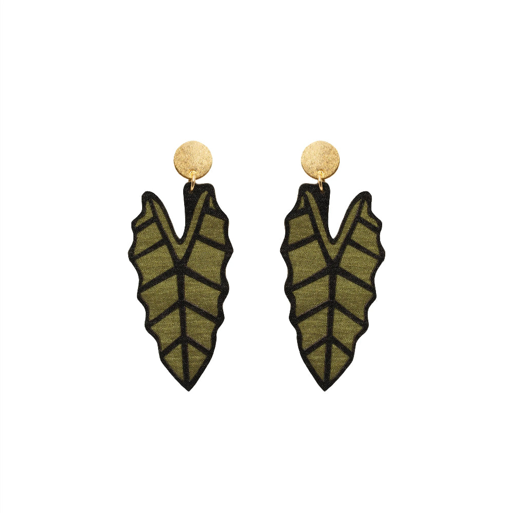 aretes-zebrina-hoja-calathea-verde