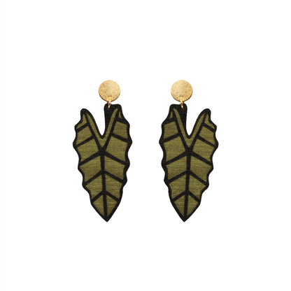 aretes-zebrina-hoja-calathea-verde